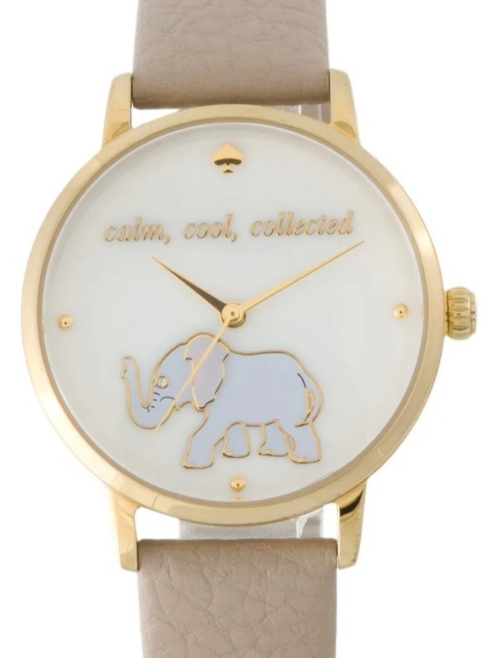 Kate Spade NWB Elephant Quartz Watch KSW1208 "CALM, COOL, & COLLECTED"